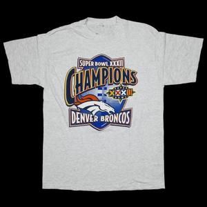 90_S Denver Broncos Super Bowl Champion Xxxii Big Center Shirt